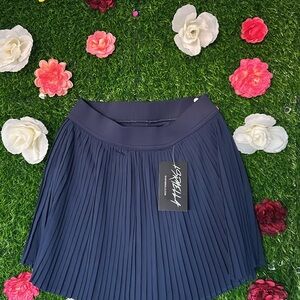 Cartier Navy Pleated Tennis Skirt